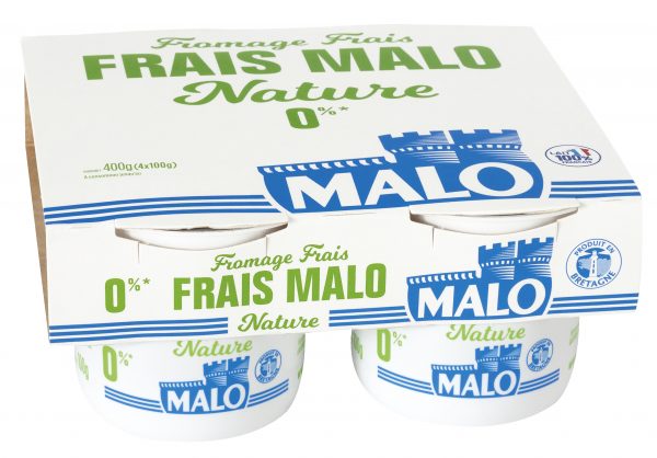 fromage frais nature 0% Malo x4