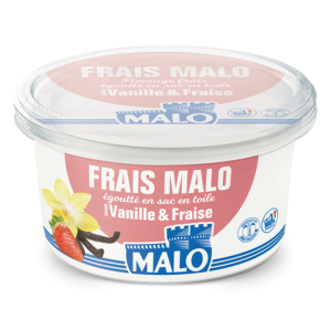 fromage frais saveur vanille fraise MALO 500g