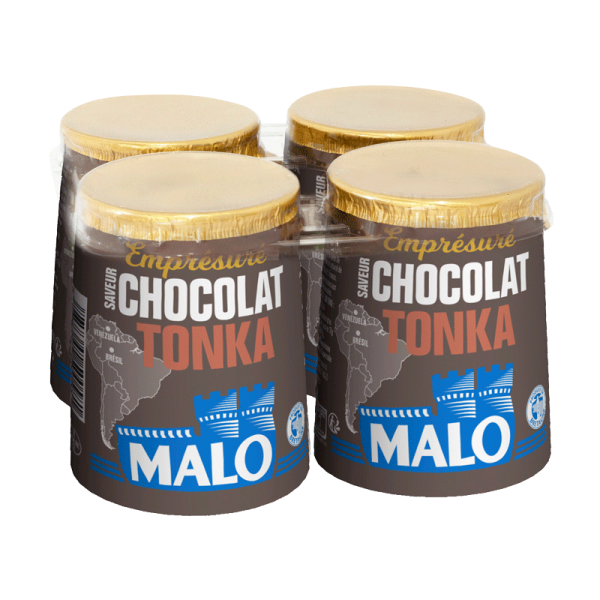 pck de 4 empresurés chocolat tonka en pot carton MALO