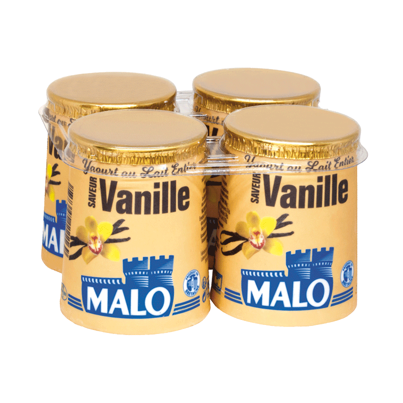 Yaourt au lait entier Saveur Vanille - Malo