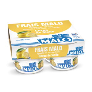 Fromage frais Malo au citron de Sicile